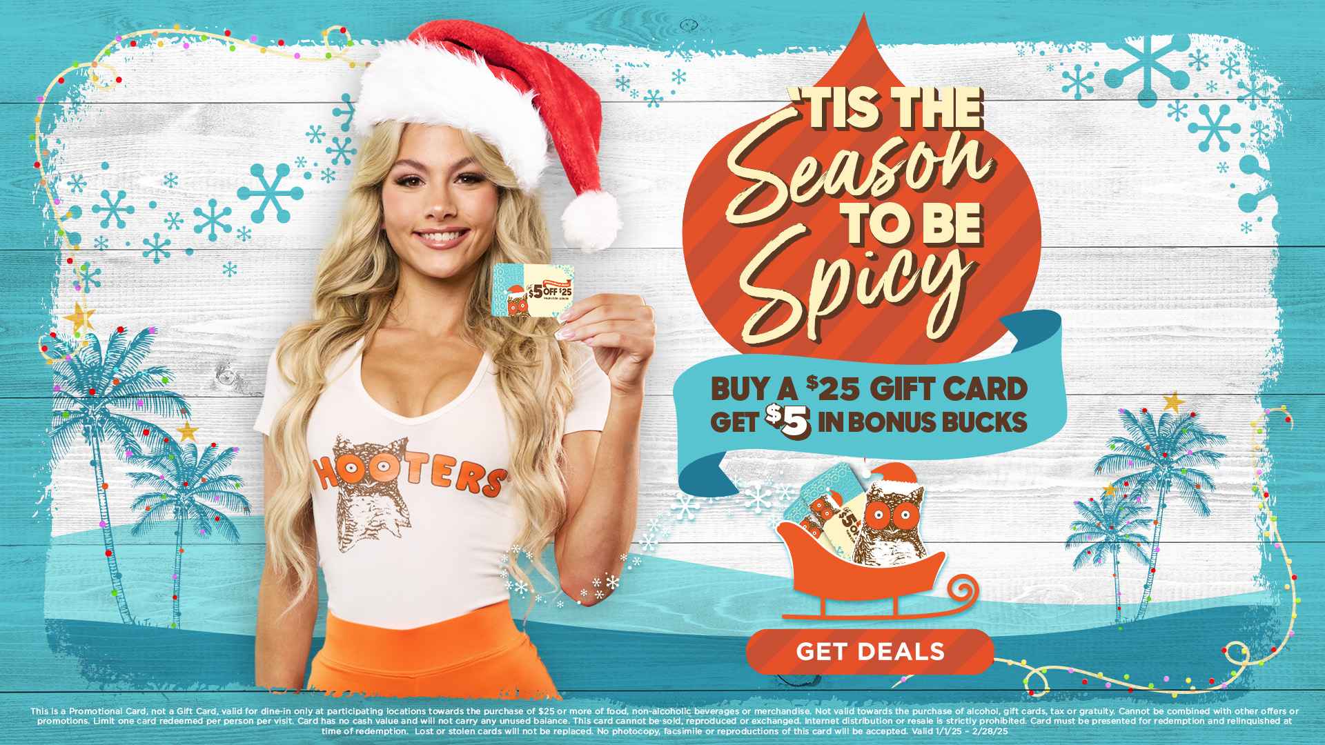 'Tis the Season to be Spicy! Buy a $25 Gift Card, Get $5 in Bonus Bucks!